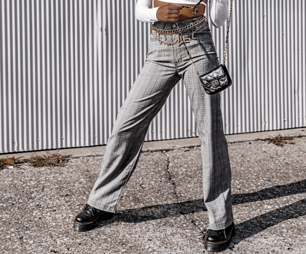 Moda Spodnie Dzwony Stile Benetton Dzwony Wielokolorowy W stylu biznesowym 