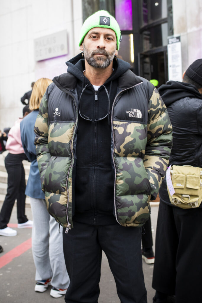Marcelo Burlon w kurtce The North Face