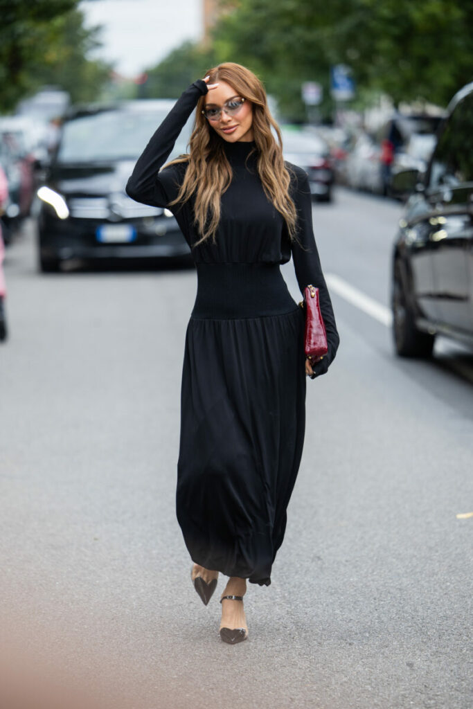 czarna sukienka na wesele