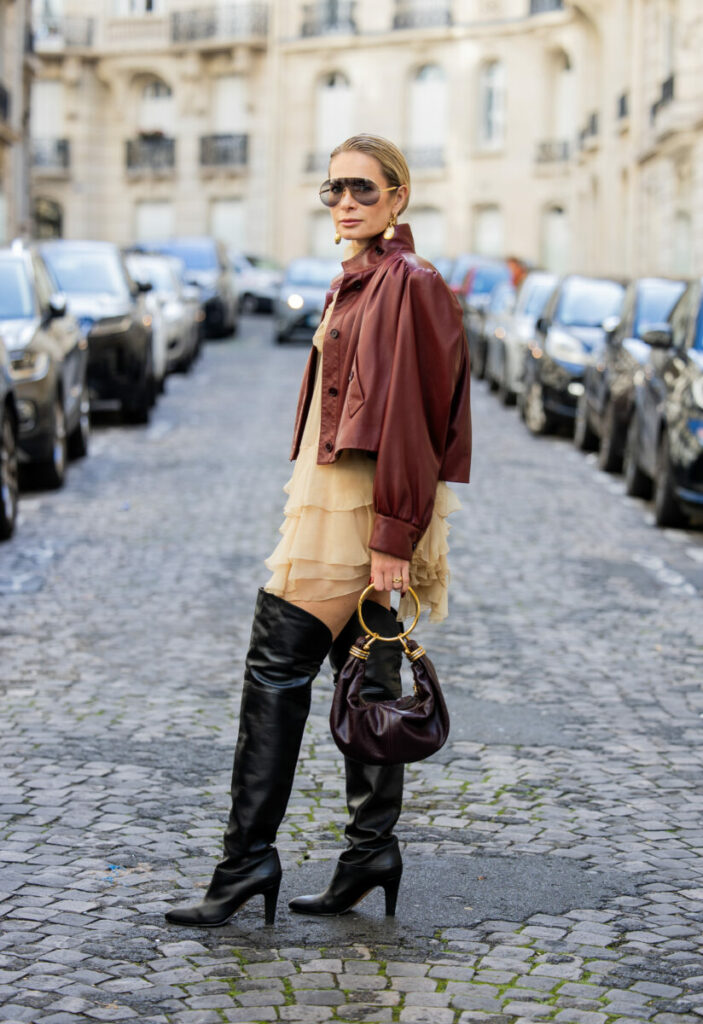 kozaki za kolano, stylizacje