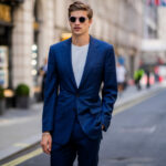 z czym nosić granatową marynarkę męską