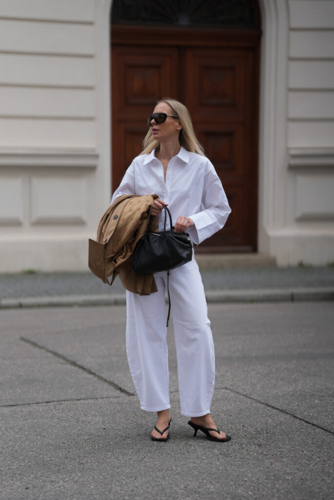 Japonki damskie w stylizacji ze spodniami barell